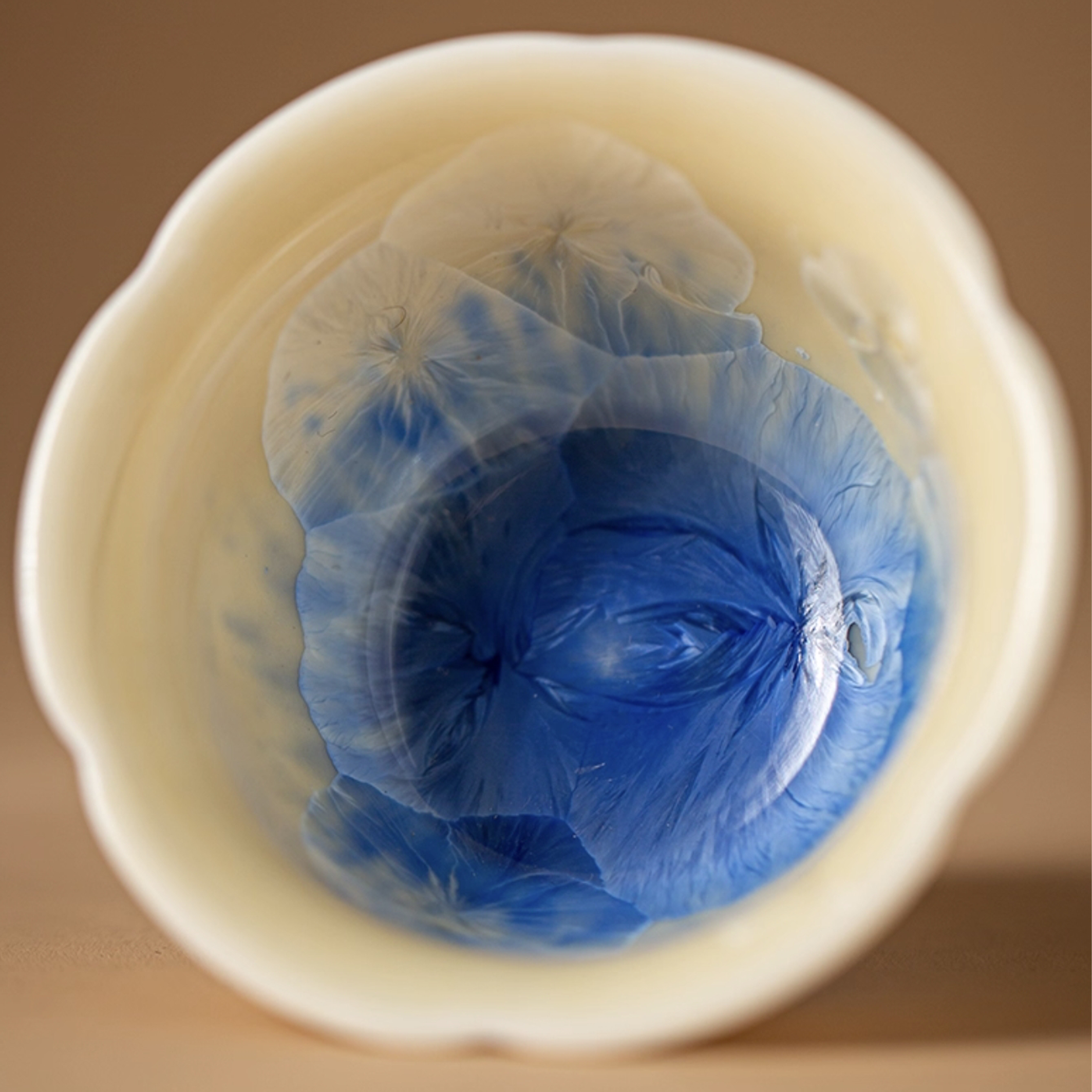 Petal Indigo Crackle