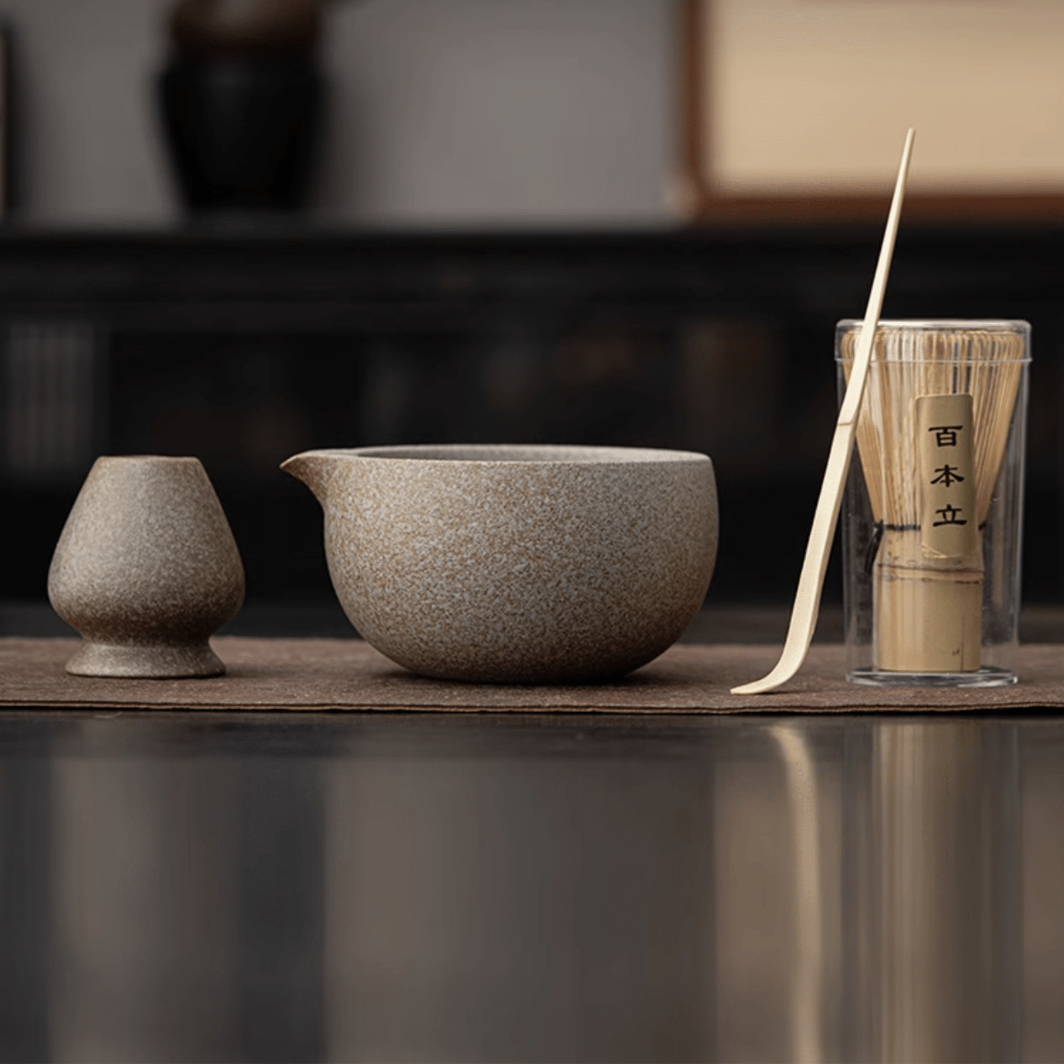 Ash White Matcha Set - Orient Cup