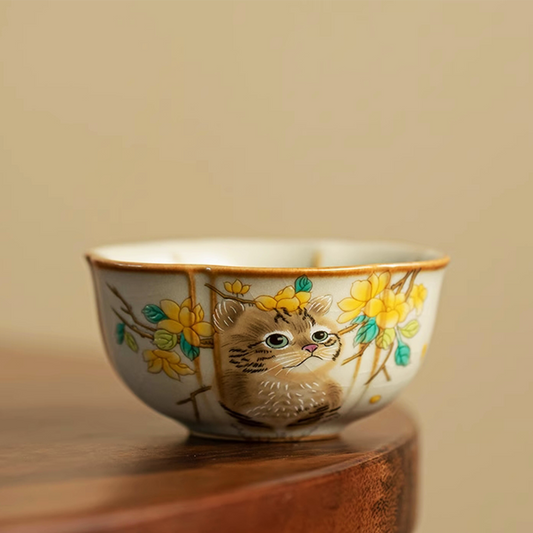 Cat Flower Cup