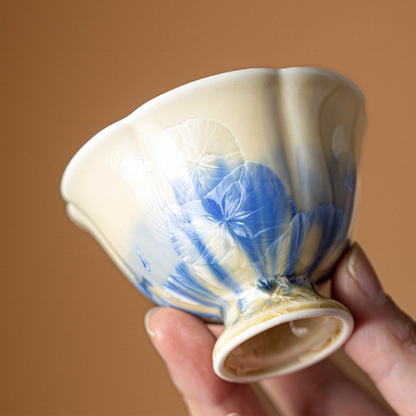 Petal Indigo Crackle