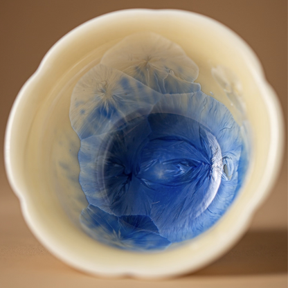 Petal Indigo Crackle