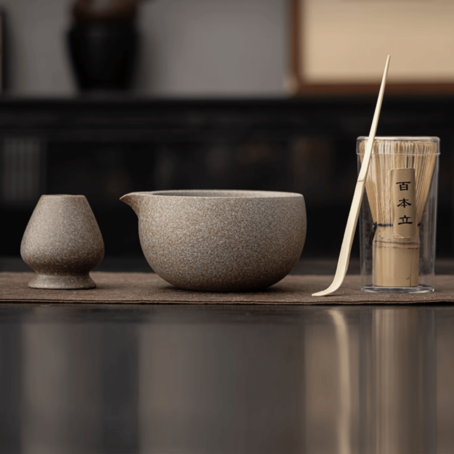Ash White Matcha Set - Orient Cup