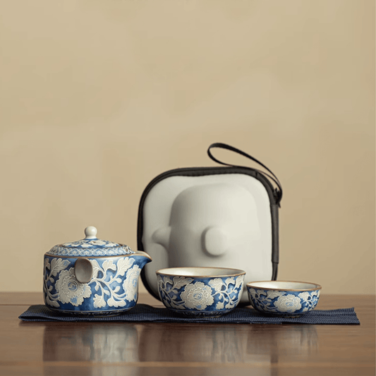 Blue & White Twin - Handled - Orient Cup