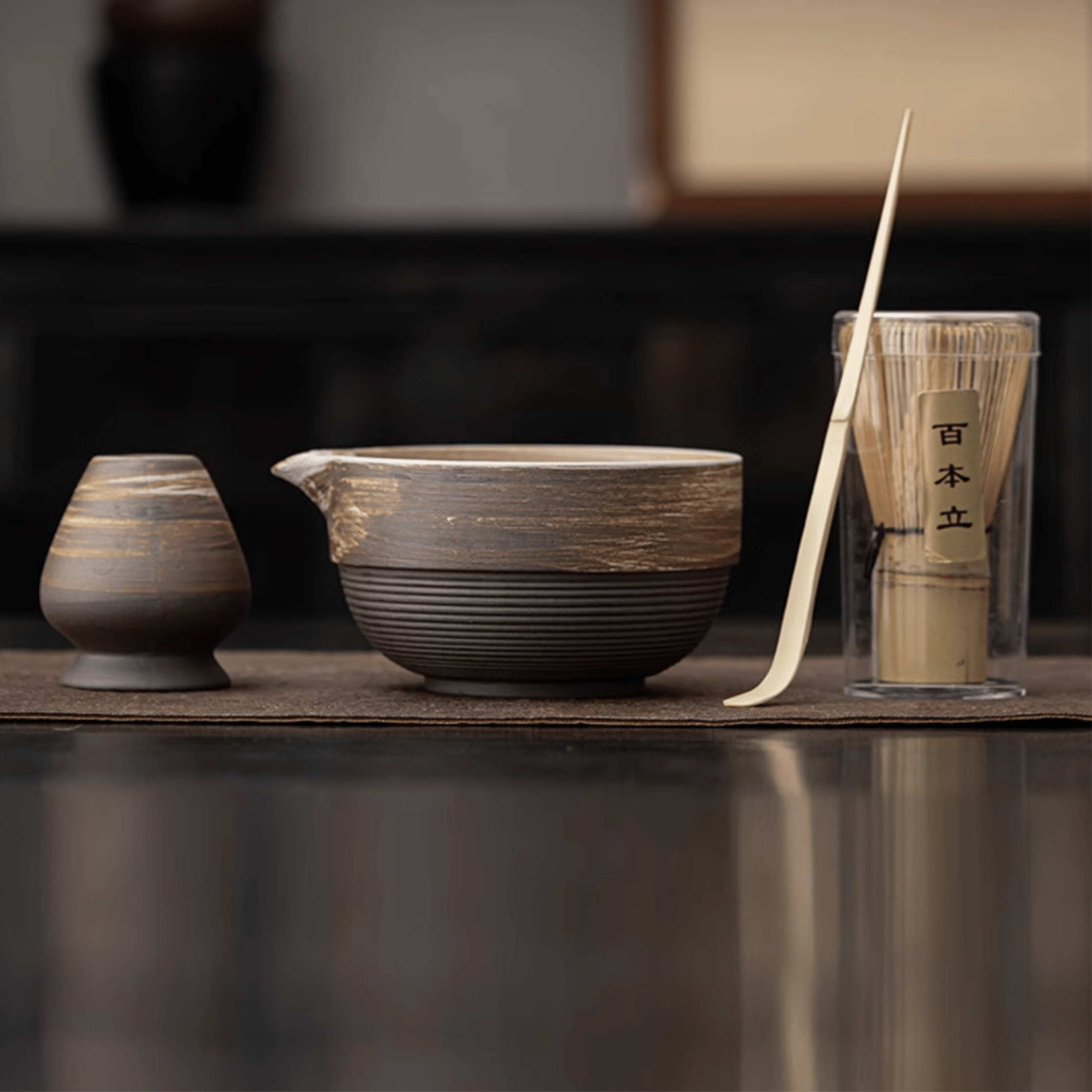 Mist Brown Matcha Set - Orient Cup
