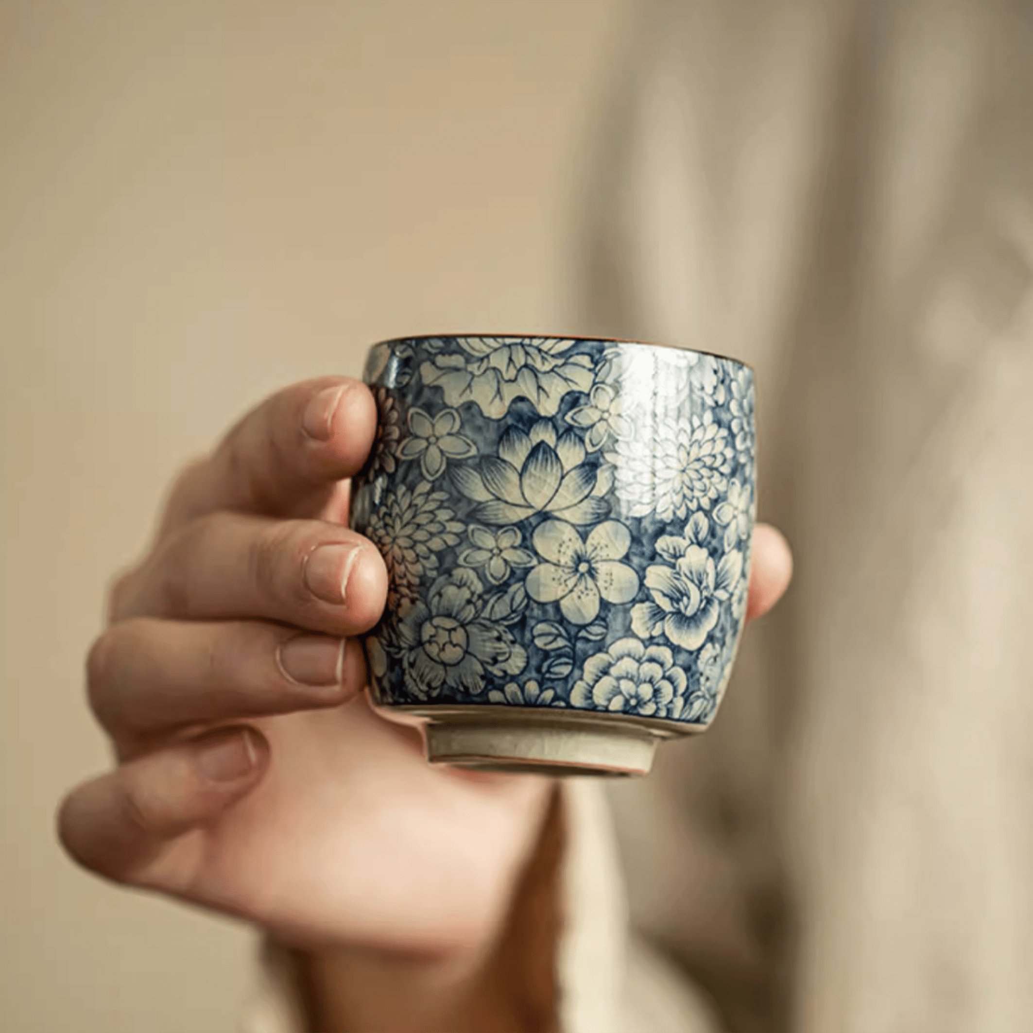 Painted Flowers Cup - Orient Cup