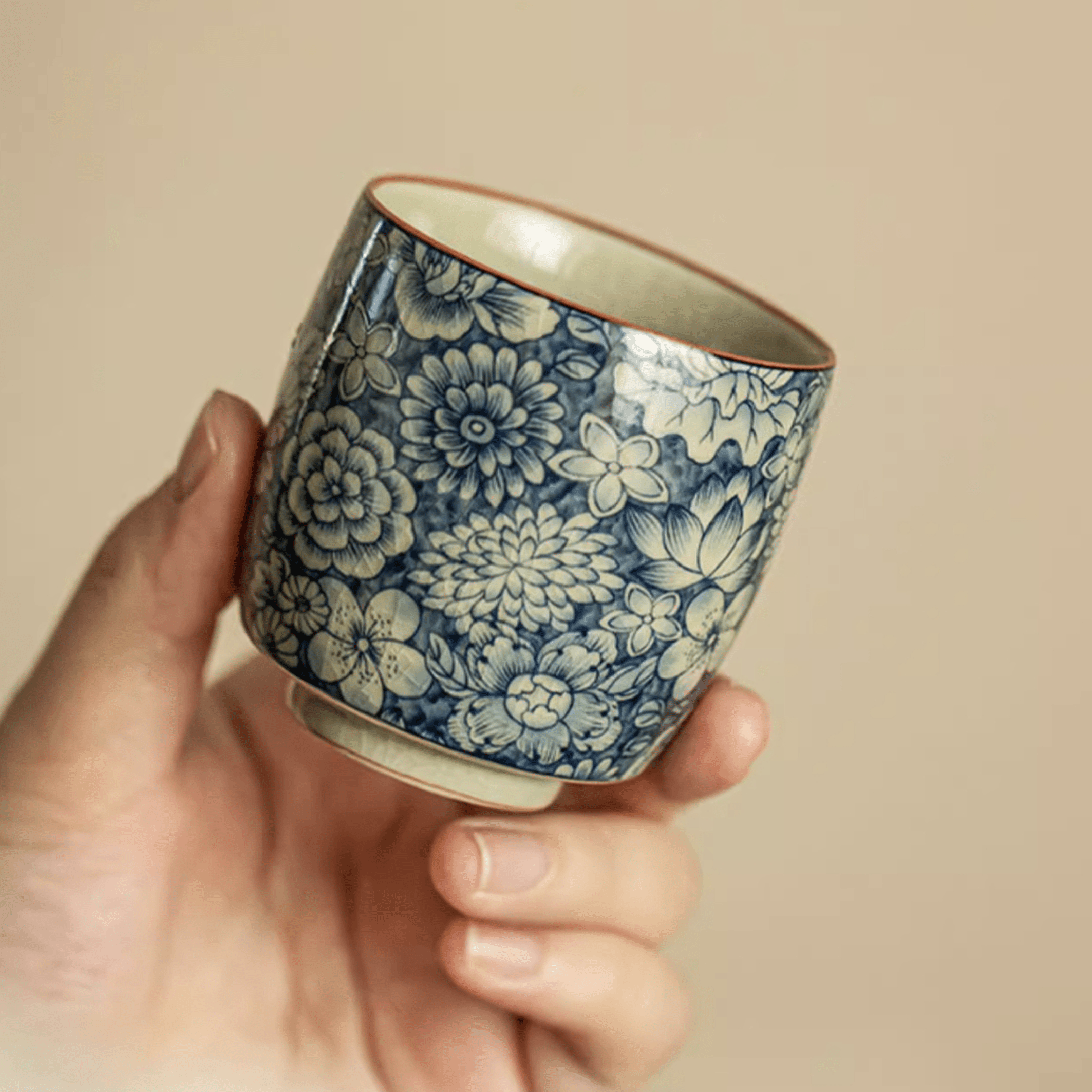 Painted Flowers Cup - Orient Cup