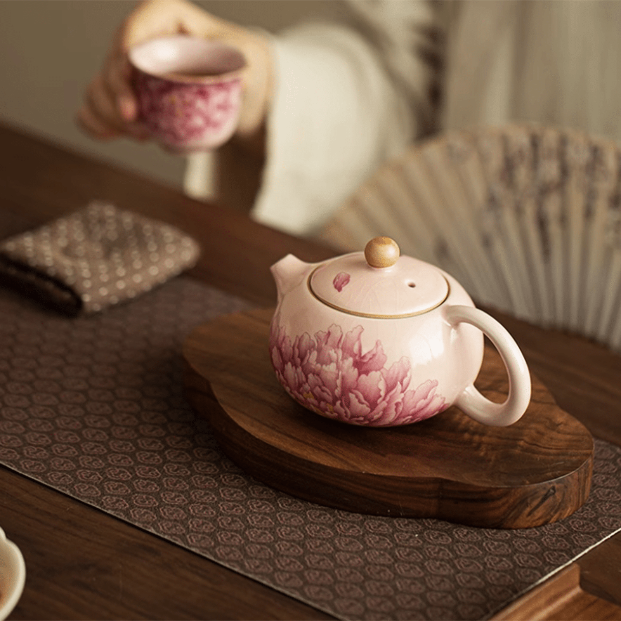 Pink Flowers - Orient Cup