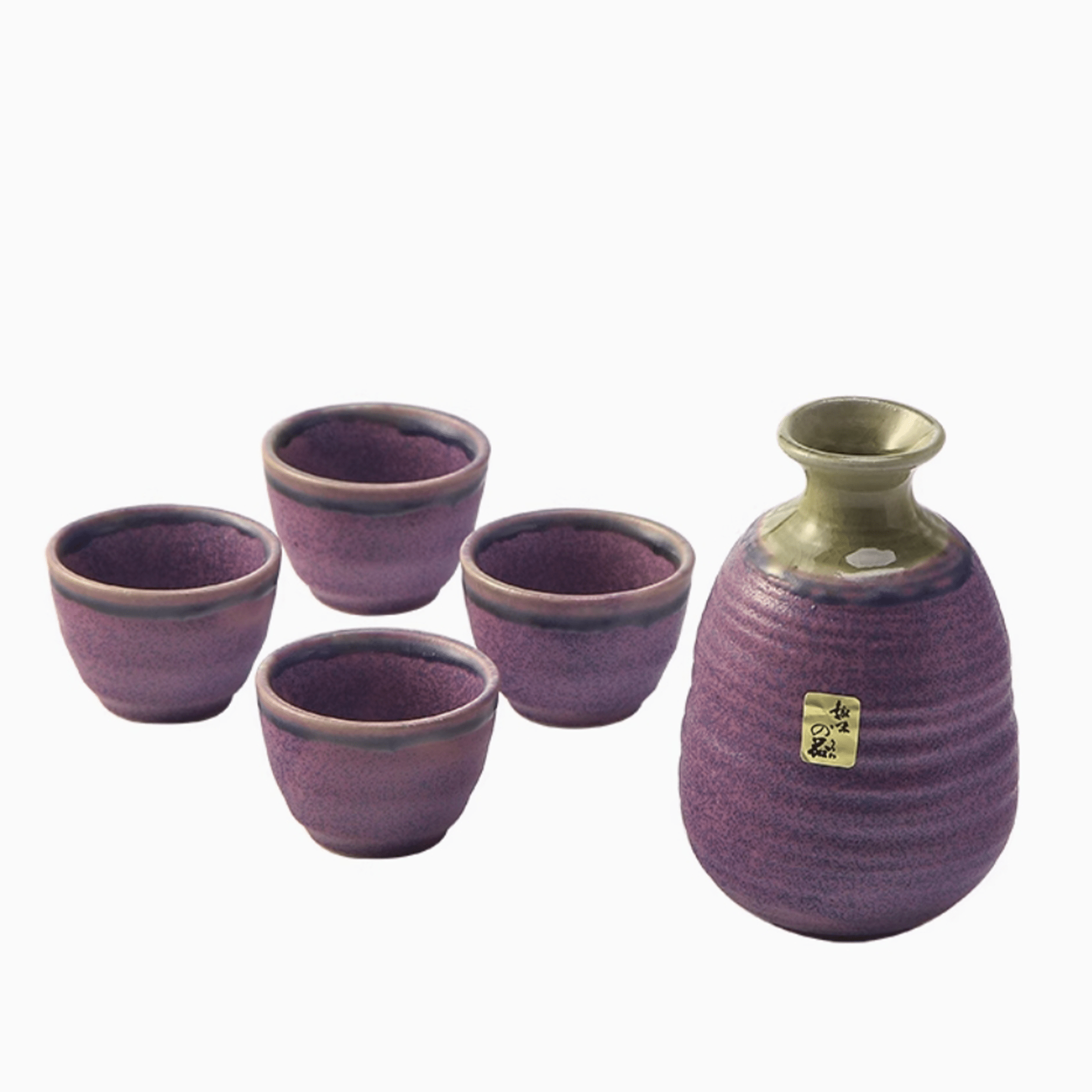 Purple Glow Sake Set - Orient Cup