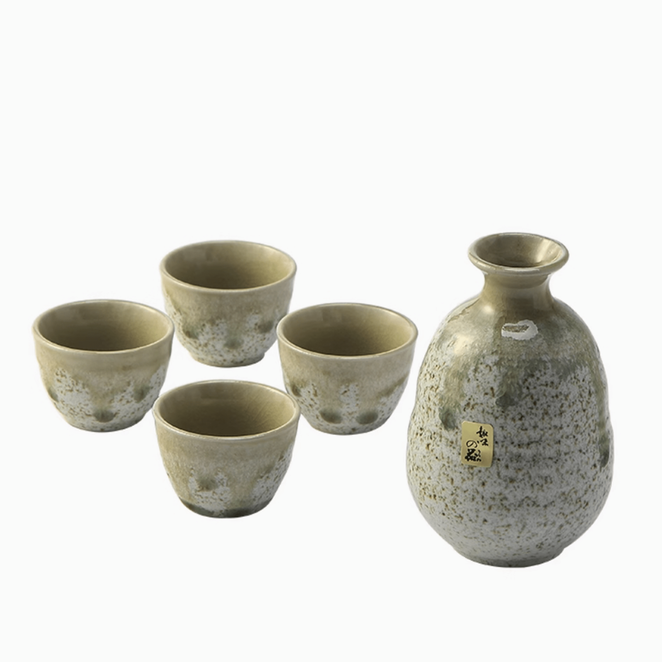 Sandy White Sake Set - Orient Cup