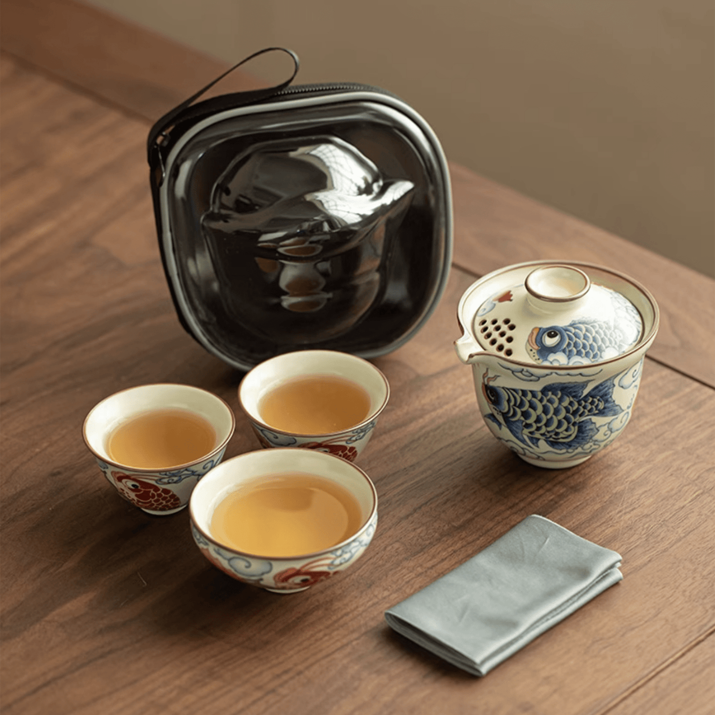 Twin Dragon Fish - Orient Cup