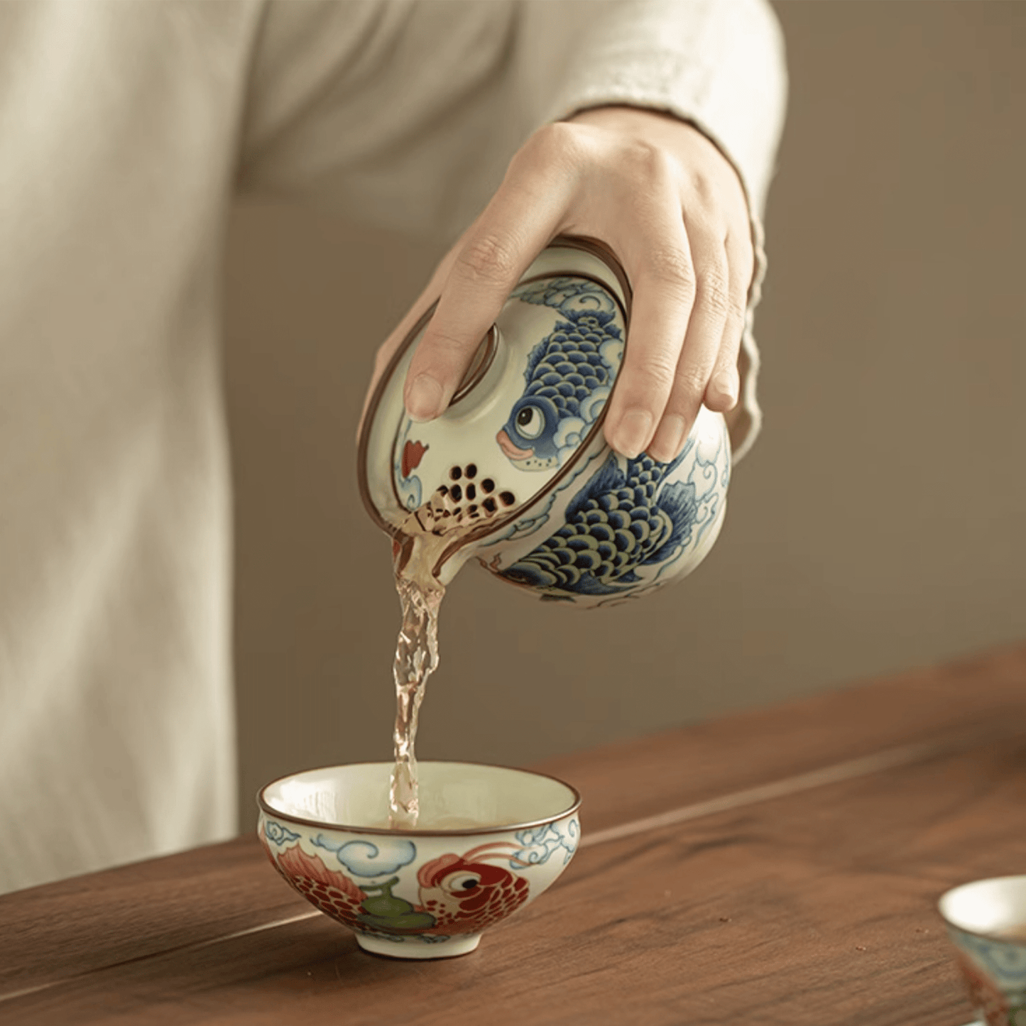 Twin Dragon Fish - Orient Cup