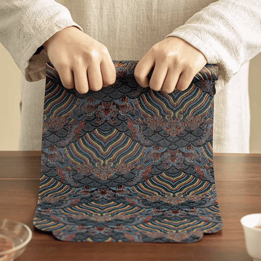 Wave - Embroidered Tea Coaster - Orient Cup